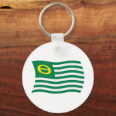 Porte-clés Drapeau du Mouvement Écologique (Recto)