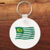 Porte-clés Drapeau du Mouvement Écologique (Recto)
