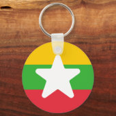 Porte-clés Drapeau du Myanmar (Verso)