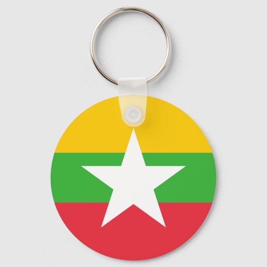 Porte-clés Drapeau du Myanmar (Verso)
