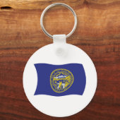 Porte-clés Drapeau du Nebraska Porte - clé (Recto)