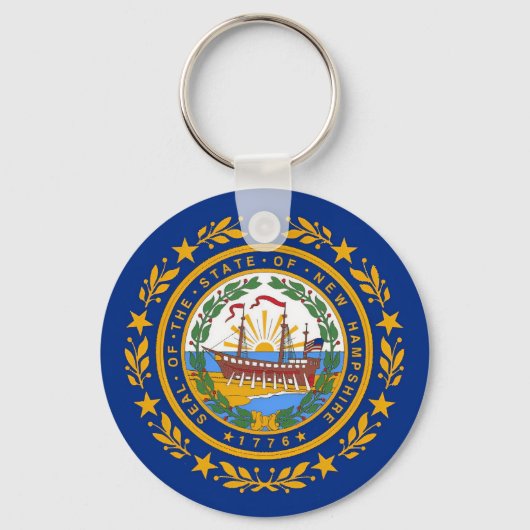 Porte-clés Drapeau du New Hampshire (Recto)