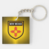 Porte-clés Drapeau du Nouveau Mexique (Dos)