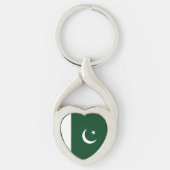 Porte-clés Drapeau du Pakistan (Devant)