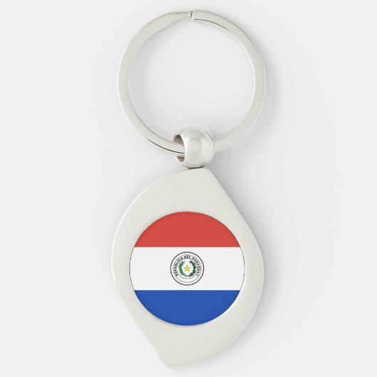 Porte-clés Drapeau du Paraguay (Devant)