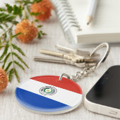 Porte-clés Drapeau du Paraguay (Devant droit)