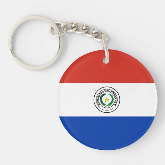 Porte-clés Drapeau du Paraguay (Devant)