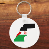 Porte-clés drapeau du pays du sahara occidental symbole de la (Recto)