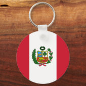 Porte-clés Drapeau du Pérou (Recto)