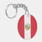 Porte-clés Drapeau du Pérou (Devant gauche)