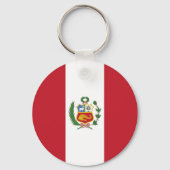 Porte-clés Drapeau du Pérou (Recto)