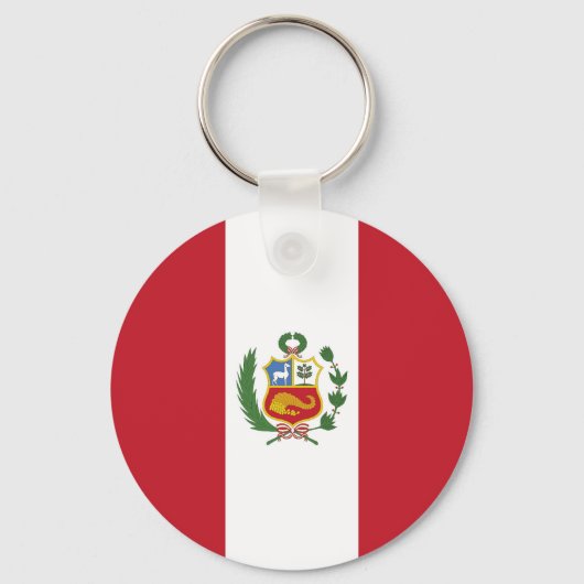 Porte-clés Drapeau du Pérou (Verso)