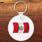 Porte-clés Drapeau du Pérou (Recto)