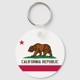 Porte-clés Drapeau du Porte - clé californien