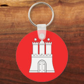 Porte-clés Drapeau du Porte - clé de Hambourg (Recto)