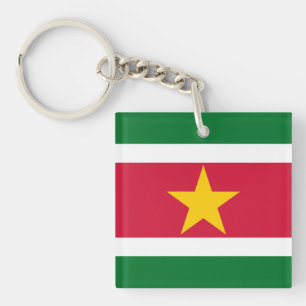 Porte-clés Drapeau du Porte - clé du Suriname
