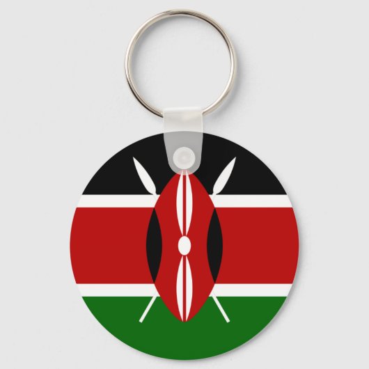 Porte-clés Drapeau du Porte - clé kenyan (Recto)