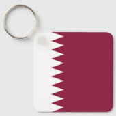 Porte-clés Drapeau du Qatar (Recto)