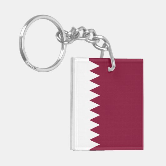 Porte-clés Drapeau du Qatar (Devant gauche)