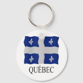 Porte-clés Drapeau du Québec (Recto)