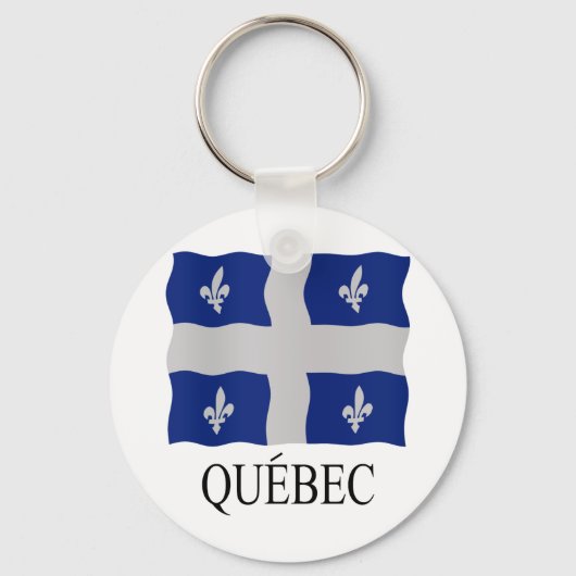 Porte-clés Drapeau du Québec (Recto)