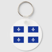 Porte-clés Drapeau du Québec (Recto)