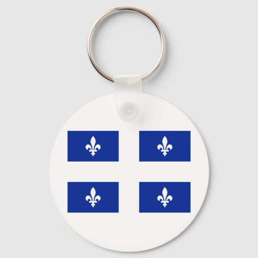 Porte-clés Drapeau du Québec (Recto)