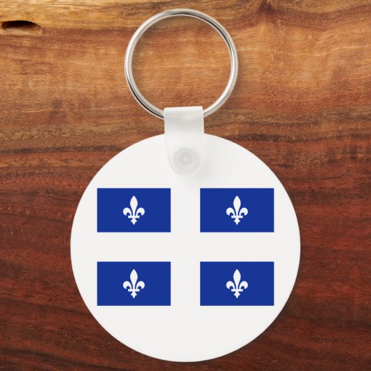 Porte-clés Drapeau du Québec (Recto)