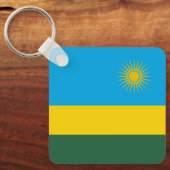 Porte-clés Drapeau du Rwanda (Recto)