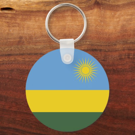 Porte-clés Drapeau du Rwanda (Verso)