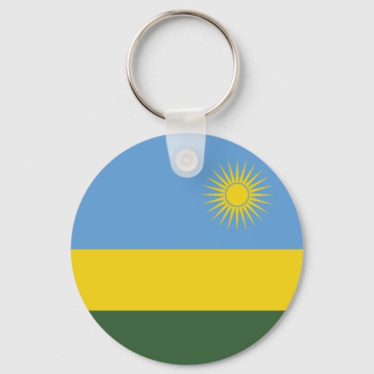 Porte-clés Drapeau du Rwanda (Verso)