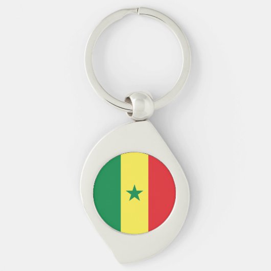 Porte-clés Drapeau du Sénégal (Devant)