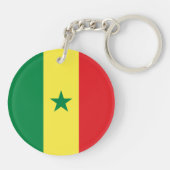 Porte-clés Drapeau du Sénégal (Dos)