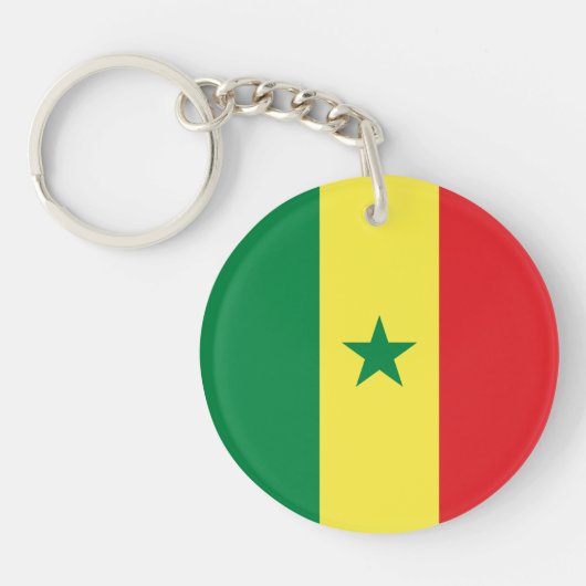 Porte-clés Drapeau du Sénégal (Devant)