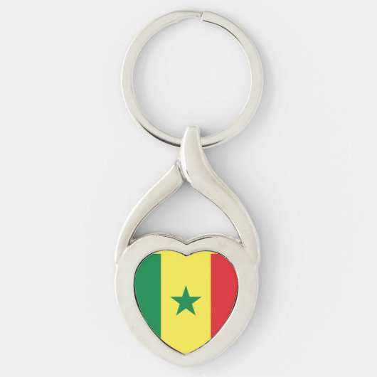 Porte-clés Drapeau du Sénégal (Devant)