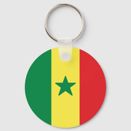 Porte-clés Drapeau du Sénégal (Verso)