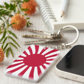 Porte-clés Drapeau du Soleil Levant du Japon (Devant droit)