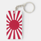 Porte-clés Drapeau du Soleil Levant du Japon (Dos)