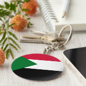 Porte-clés Drapeau du Soudan (Côté)