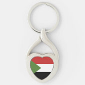 Porte-clés drapeau du Soudan (Devant)