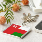 Porte-clés Drapeau du Sultanat d'Oman (Côté)