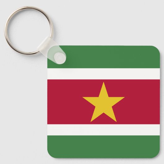 Porte-clés Drapeau du Suriname (Recto)
