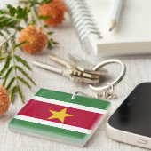 Porte-clés Drapeau du Suriname (Devant Droit)