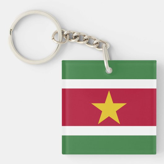 Porte-clés Drapeau du Suriname (Devant)