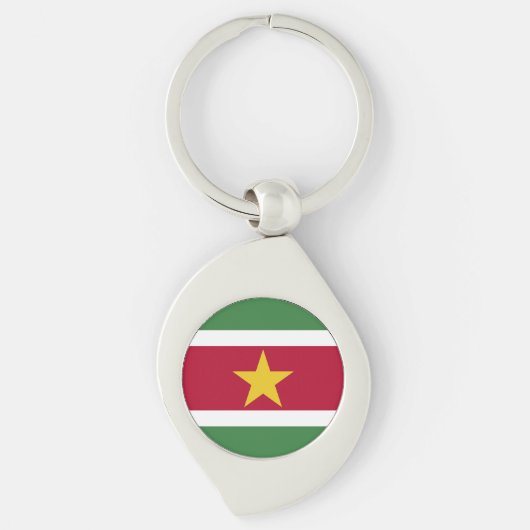 Porte-clés Drapeau du Suriname (Devant)