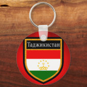 Porte-clés Drapeau du Tadjikistan (Recto)