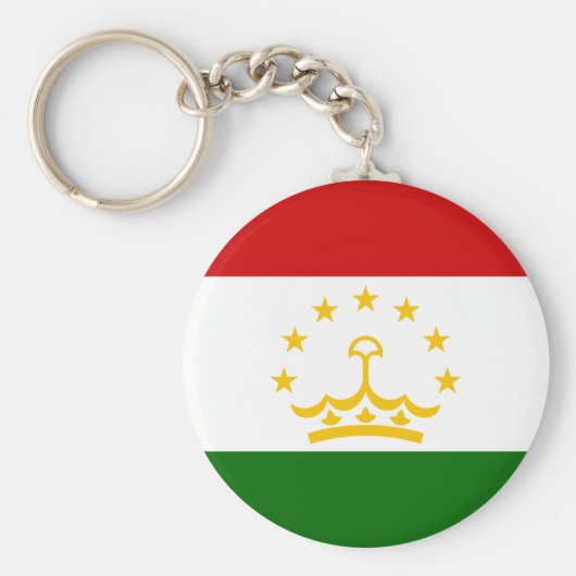 Porte-clés Drapeau du Tadjikistan (Devant)