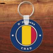 Porte-clés Drapeau Du Tchad (Recto)