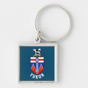 Porte-clés Drapeau du territoire du Yukon - Canada