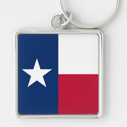 Porte-clés Drapeau du Texas : Longhorns, l'État de l'étoile s (Devant)